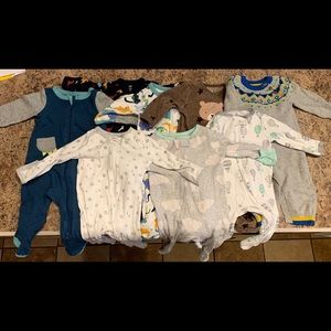 Baby Boy Sleepers and Footies